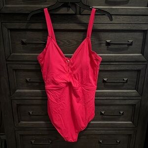 Torrid Pink One-Piece Swimsuit